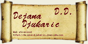 Dejana Đukarić vizit kartica